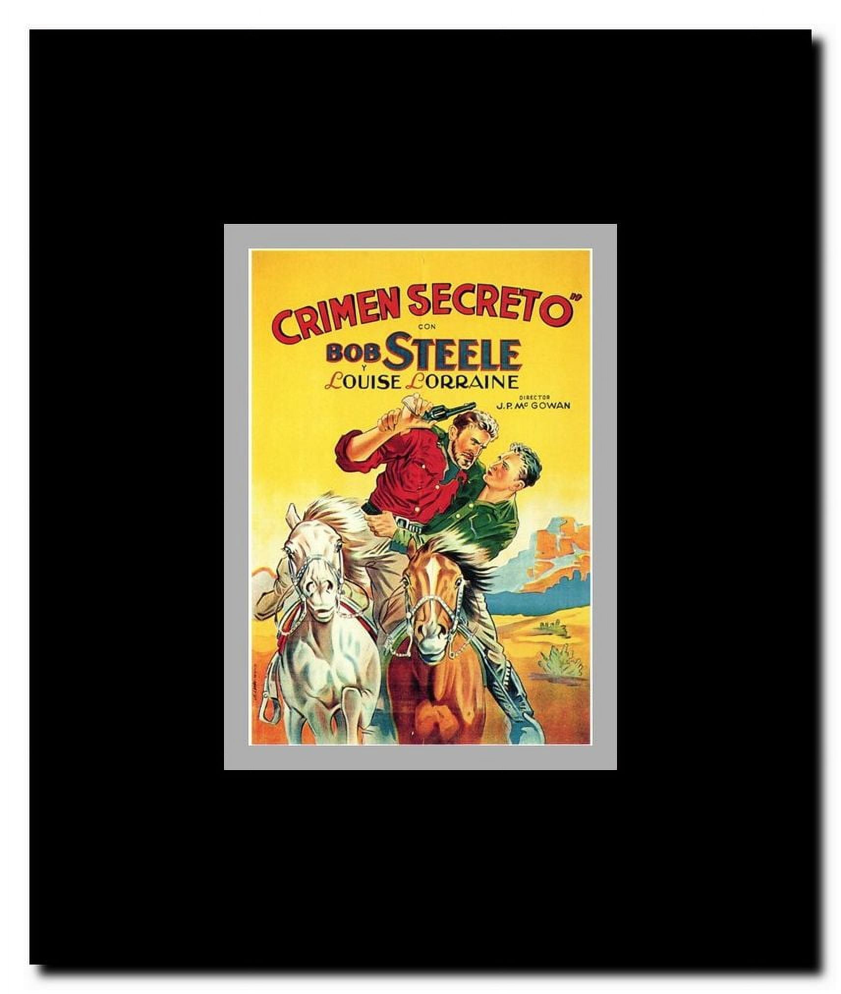 Crimen Secreto Framed Movie Poster