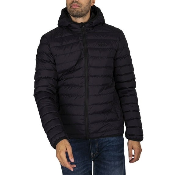 Criminal Damage Racer Puffer Jacket, Black
