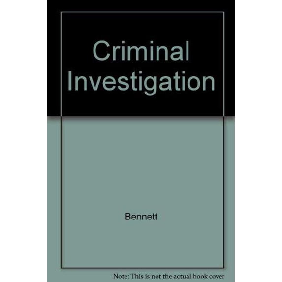 Pre-Owned Criminal Investigation Hardcover