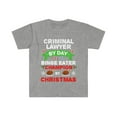 thumbnail image 1 of Criminal Lawyer by day Binge Eater by Christmas Unisex T-shirt S-3XL, 1 of 2