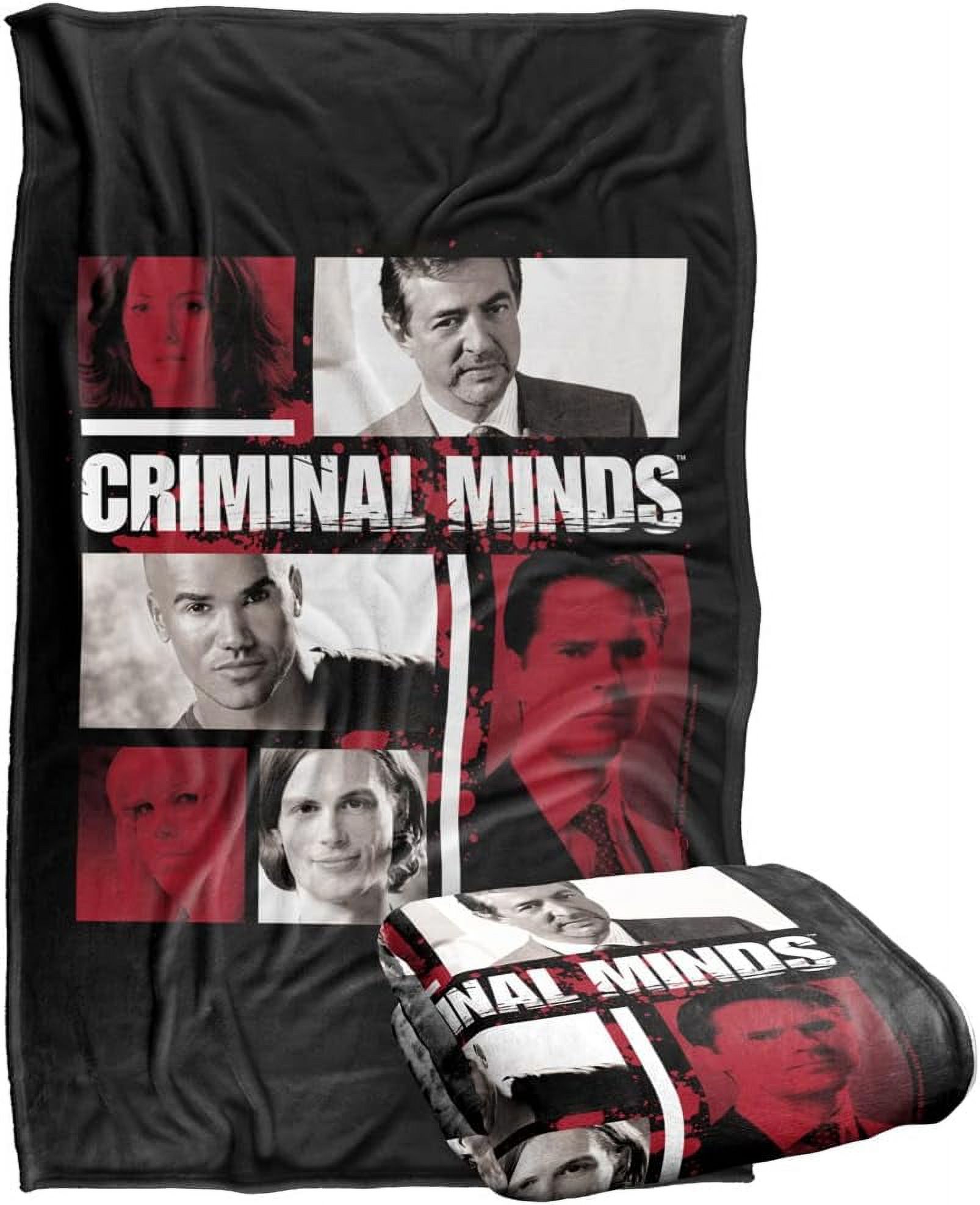 Criminal Minds Character Boxes Silky Touch Super Soft Throw Blanket 36