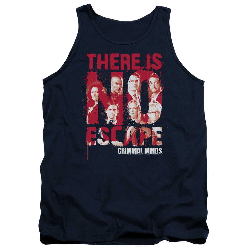 Criminal Minds No Escape Adult Tank Top Navy - Walmart.com