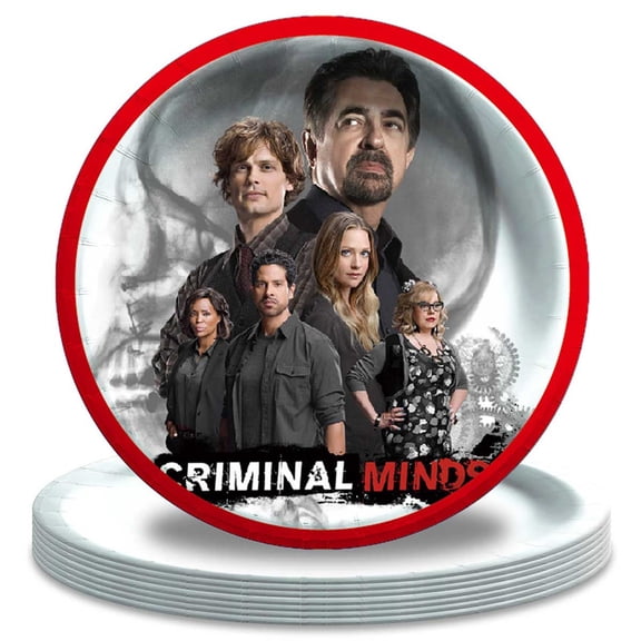Criminal Minds Paper Plates Party Decorations Tableware Supplies Birthday Disposable Dinner
