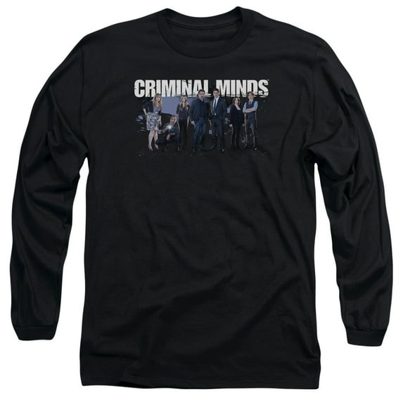 Criminal Minds Season 10 Cast Long Sleeve Adult 18/1 T-Shirt Black