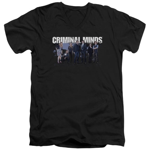 Criminal Minds - Season 10 Cast - Slim Fit V Neck Shirt - Medium