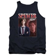 Criminal Minds Spencer Reid Bootleg Unisex Adult Tank Top, Navy, Small