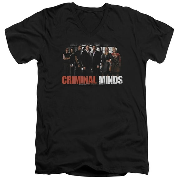 Criminal Minds - The Brain Trust - Slim Fit V Neck Shirt - XX-Large
