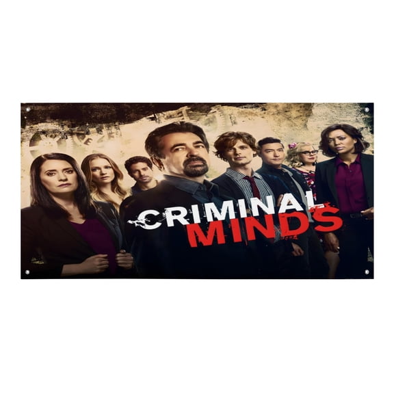Criminal Minds-Theme Backdrops Banner Birthday Party Decor Supplies Personalized Party Backdrop Decoration,5x3ft150x90cm