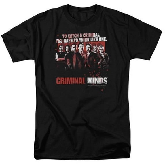 Criminal Minds-Think Like One - Short Sleeve Adult 18-1 Tee - Black- Small