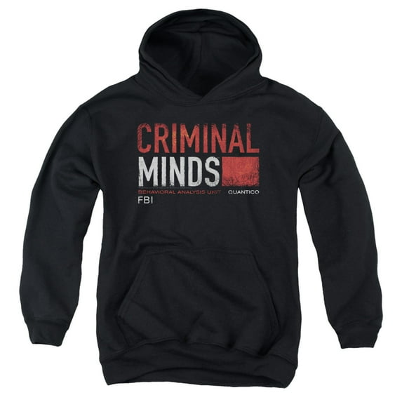 Criminal Minds - Title Card - Youth Hooded Sweatshirt - Small