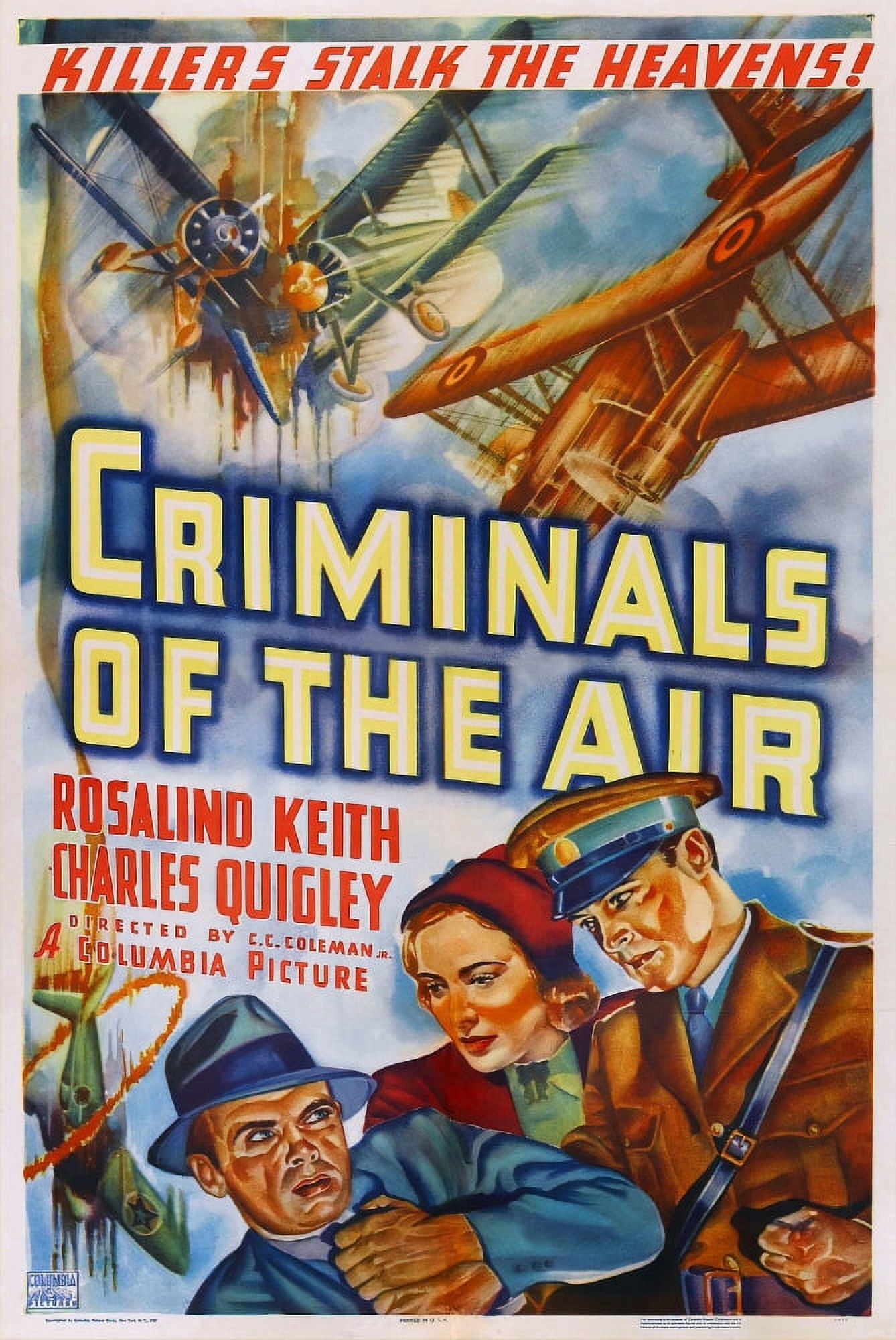 Criminals Of The Air U Canvas Art - (24 x 36)