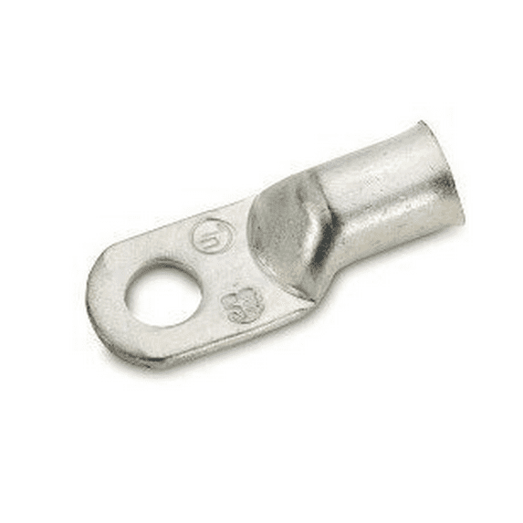 Crimp Supply 1 AWG Tinned Seamless Marine Lugs, 3/8" Post, 10 Pack