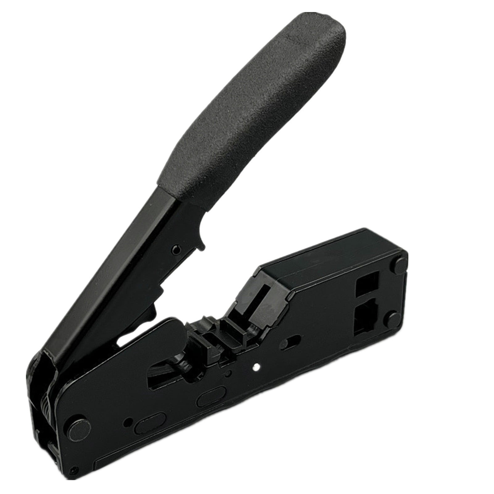 Crimp Tool Ethernet Crimping Tool Stripper Cutter for Cat5e Cat6 Cat6a Pass Multiple Use Plier