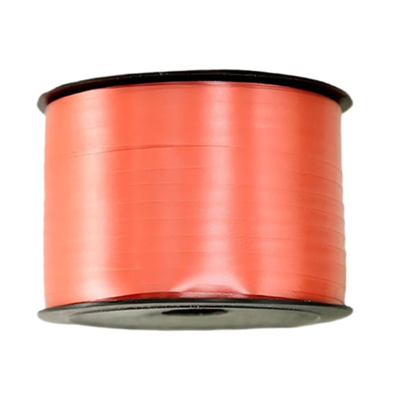 Crimped Balloon Ribbon Rolls, Cosmug Gift Wrapping Craft Ribbons, Plain Curly Decorative Strings, for Party Balloons, Gift Packaging and DIY Craft Use, Red