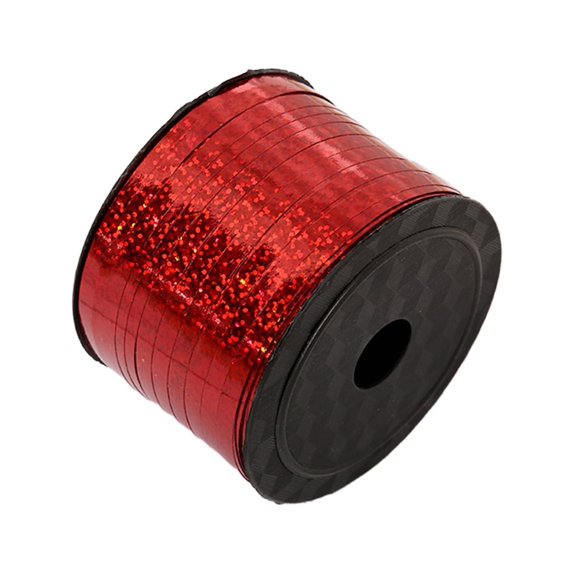 Crimped Curling Ribbon, Shiny Metallic Balloon String Roll Gift Wrapping Ribbon for Birthday Valentines Mother's Day Party Decorations, 1 Roll, 0.2 In x 30 Ft