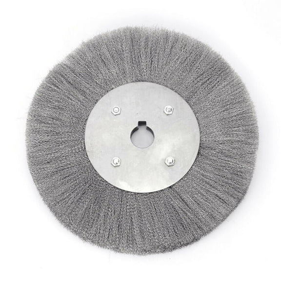 Crimped Stainless Steel Wire Wheel Brush for Cleaning Bench Grinder Rust 3''-12" 200Mm