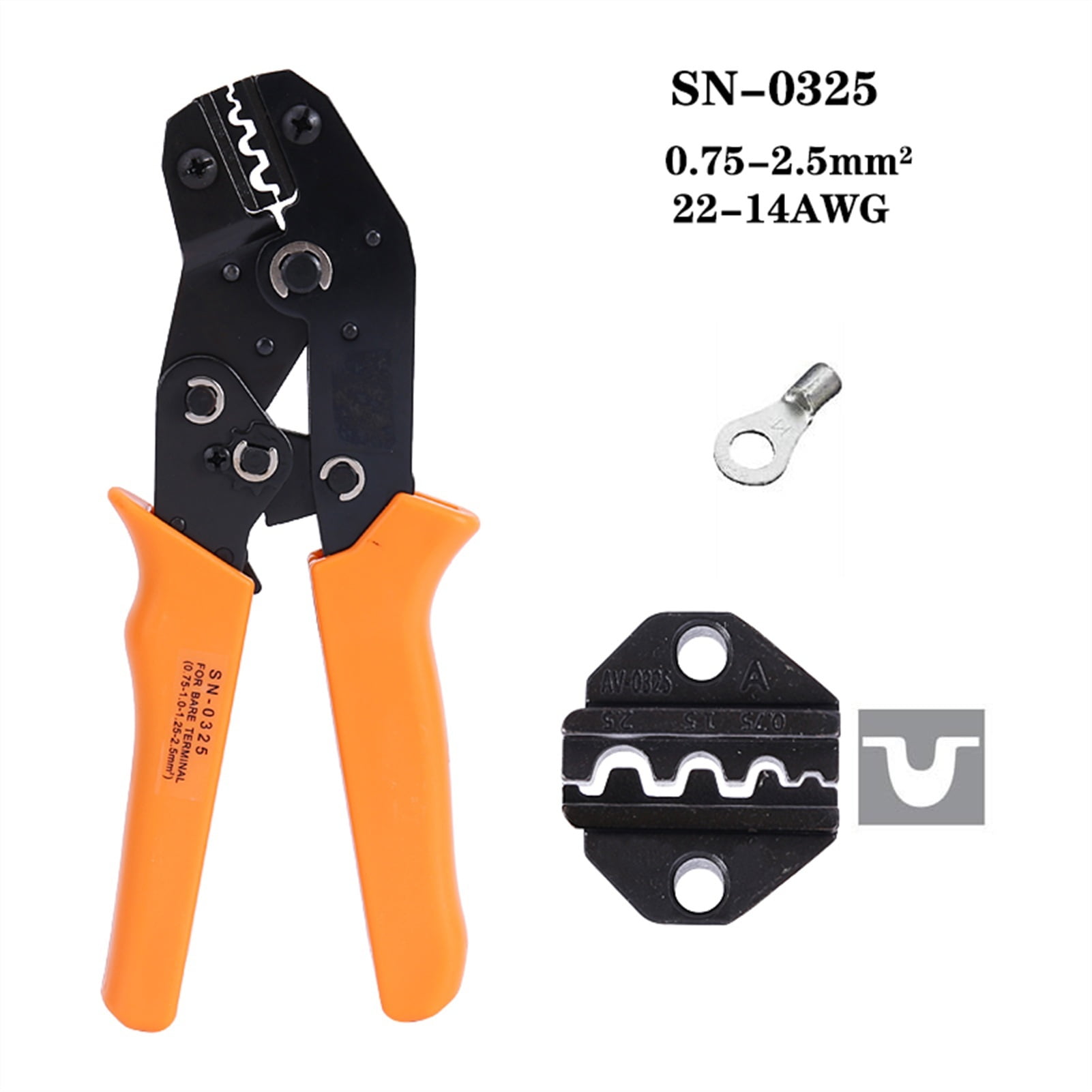 Crimper Non Insulated Insulated Terminal And Connectors Crimping Pliers Cable Cutter Wire Stripper Hand Tools For An Electrician ,Durability That Lasts