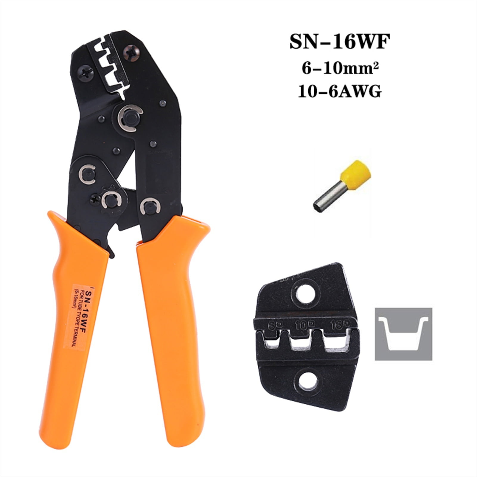 Crimper Non Insulated Insulated Terminal And Connectors Crimping Pliers Cable Cutter Wire Stripper Hand Tools For An Electrician ,Durability That Lasts
