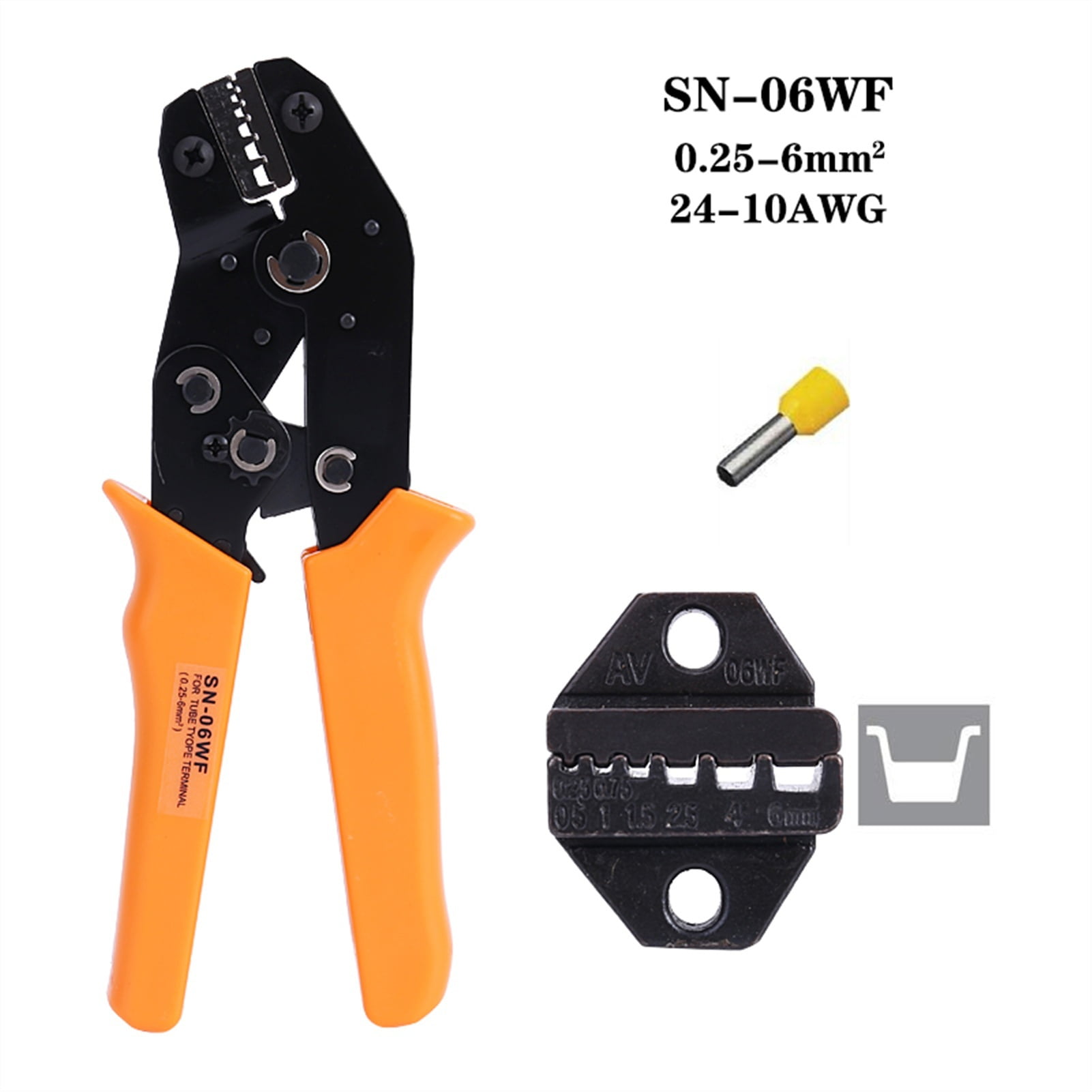 Crimper Non Insulated Insulated Terminal And Connectors Crimping Pliers Cable Cutter Wire Stripper Hand Tools For An Electrician ,Durability That Lasts