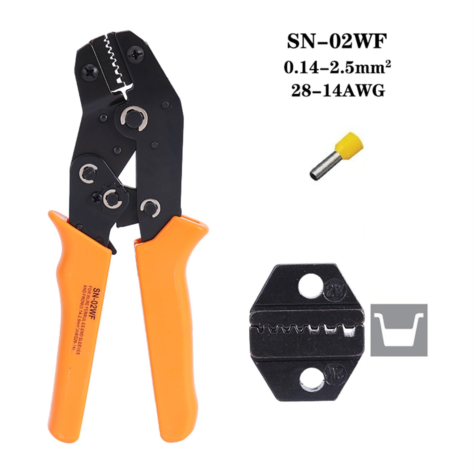 Crimper Non Insulated Insulated Terminal And Connectors Crimping Pliers Cable Cutter Wire Stripper Hand Tools For An Electrician ,Durability That Lasts