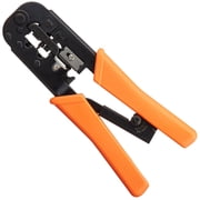 Crimping Tool For Modular Plugs RJ11-12 6P 6C and RJ45 8P 8C Ratcheting with Cable Stripper/Cutter
