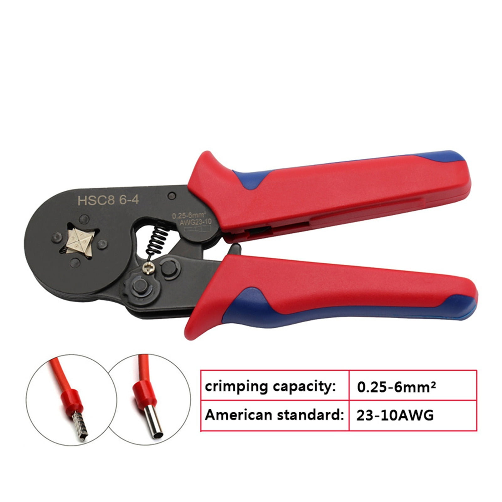 European style Crimper Terminal Crimping Pliers Wire Stripper Crimper Ferrule Crimping Hand Tool Pliers+ 1200 Terminals Kit Set ,Durability That Lasts