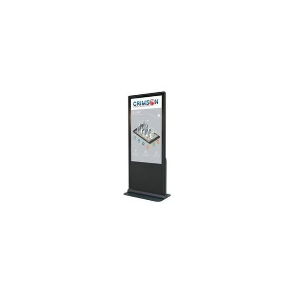 Crimson AV KFP249T-BB 49 in. Back To Back Portrait Kiosk with Touch