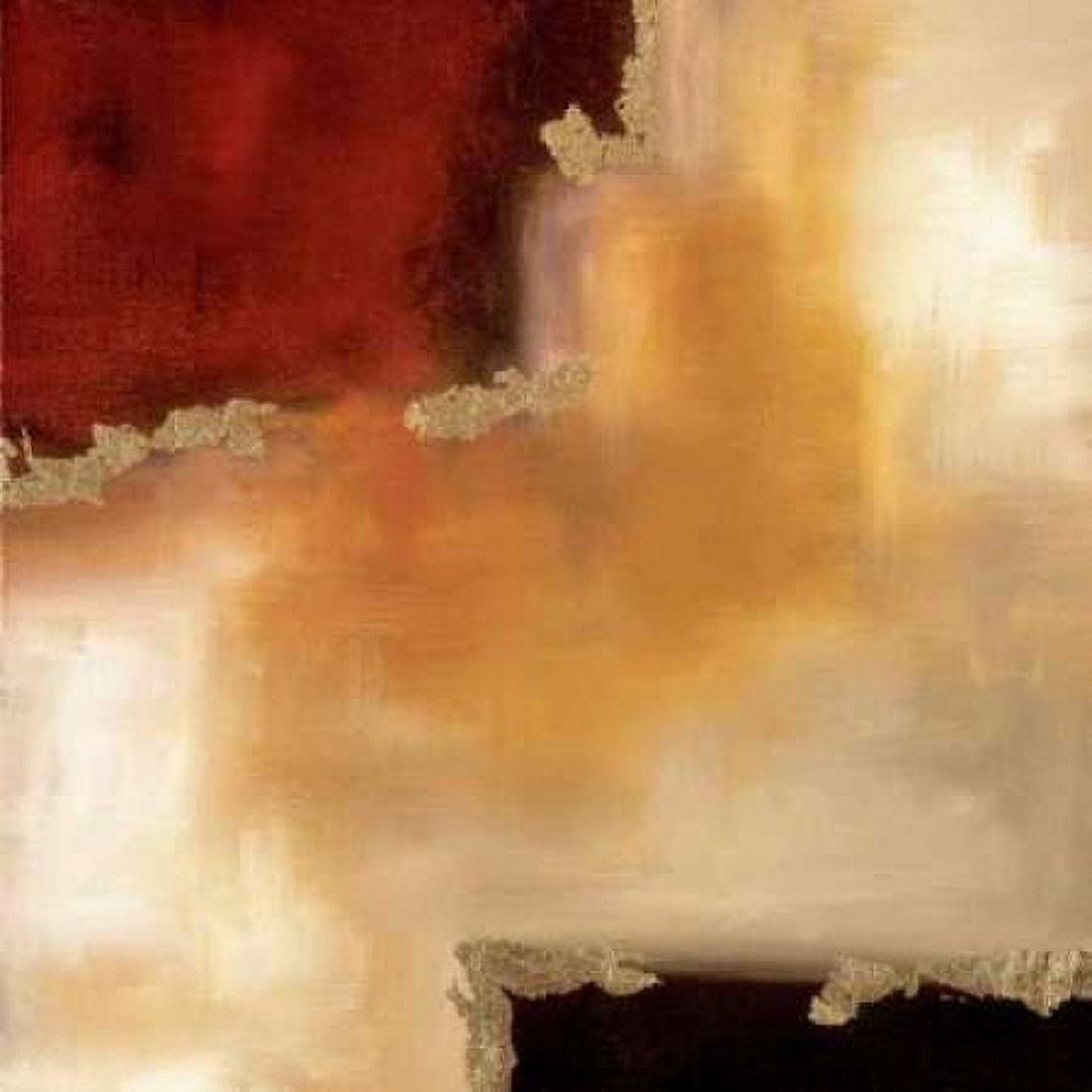 Crimson Accent II Canvas Art - Laurie Maitland (24 x 24)