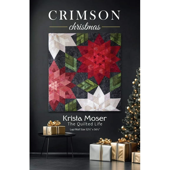 Crimson Christmas Quilt Pattern by Krista Moser for The Quilted Life