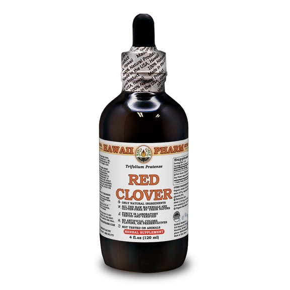 Red Clover (Trifolium Pratense) Dry Flower Liquid Extract. Expertly Extracted by Trusted HawaiiPharm Brand. Absolutely Natural. Proudly made in USA. Tincture 4 Fl.Oz