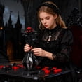 thumbnail image 1 of Crimson Dahlia Eternal Bloom Building Blocks Set, Midnight Rose Dector MOC Bricks Toys, 150pcs DIY Model Gift Kit, 1 of 6