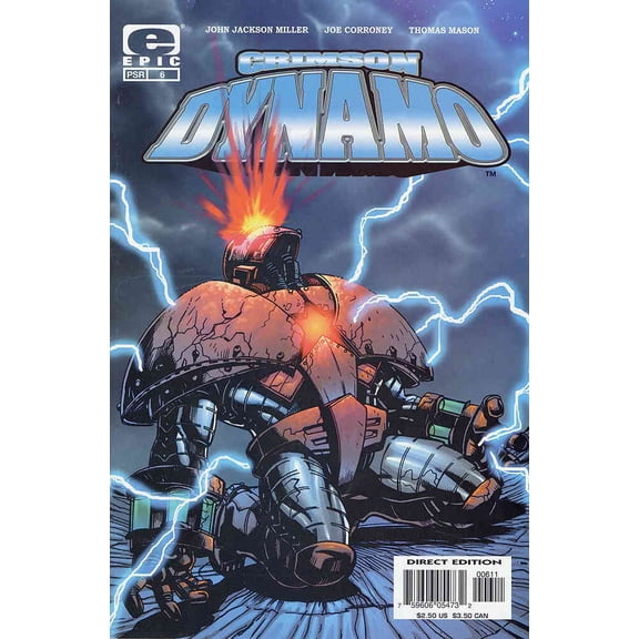 Crimson Dynamo #6 (with card) VF ; Epic Comic Book