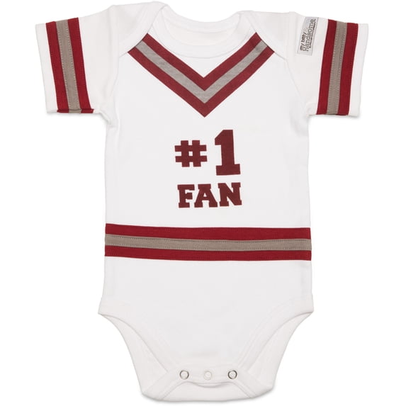 Crimson & Gray - 0-6 Months Infant Onesie