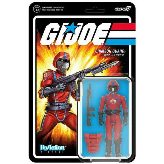 Crimson Guard Cobra Elite Trooper G.I. Joe Super 7 Reaction Action Figure