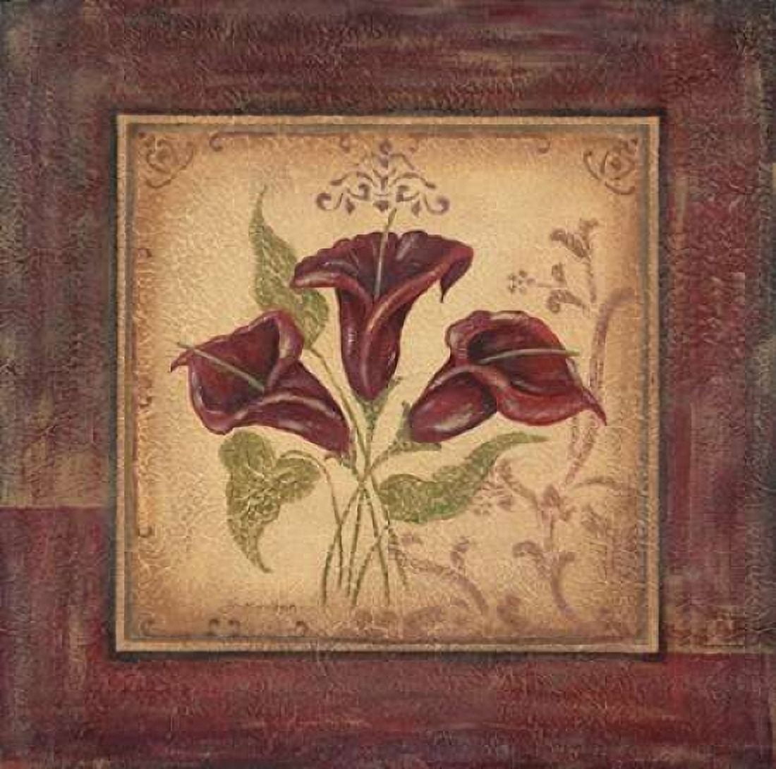 Crimson IV Canvas Art - Jo Moulton (24 x 24)