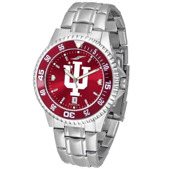 Crimson Indiana Hoosiers Competitor Steel AnoChrome Color Bezel Watch