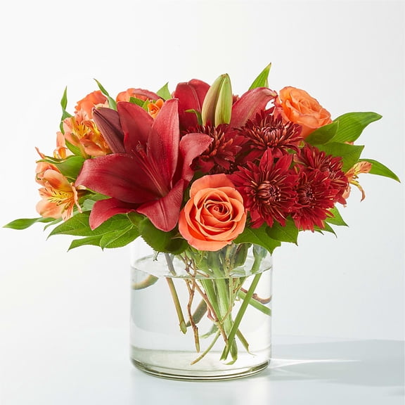Crimson Leaves Bouquet - Deluxe