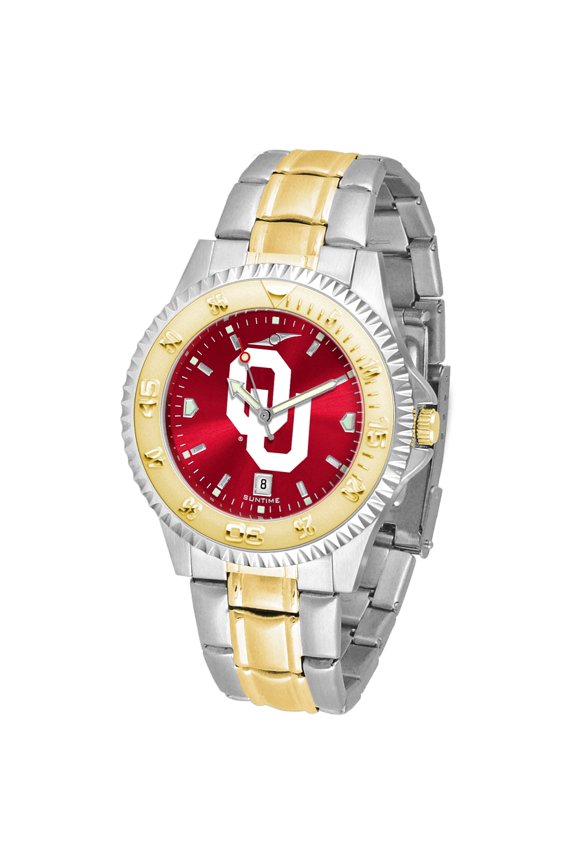 Crimson Oklahoma Sooners Competitor Two-Tone AnoChrome Watch