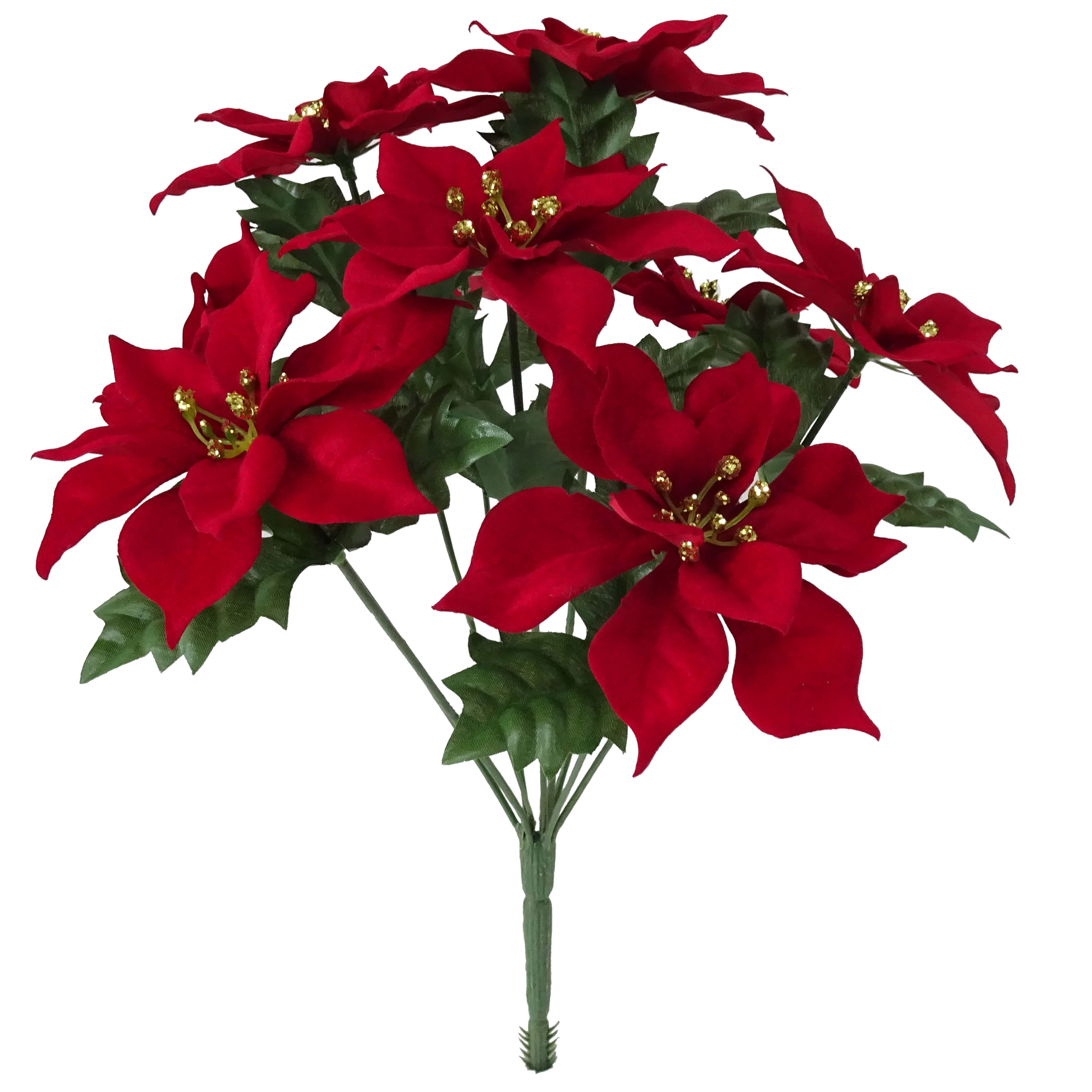 Crimson Poinsettia Bush by Ashland®Christmas Floral, Arrangements, and