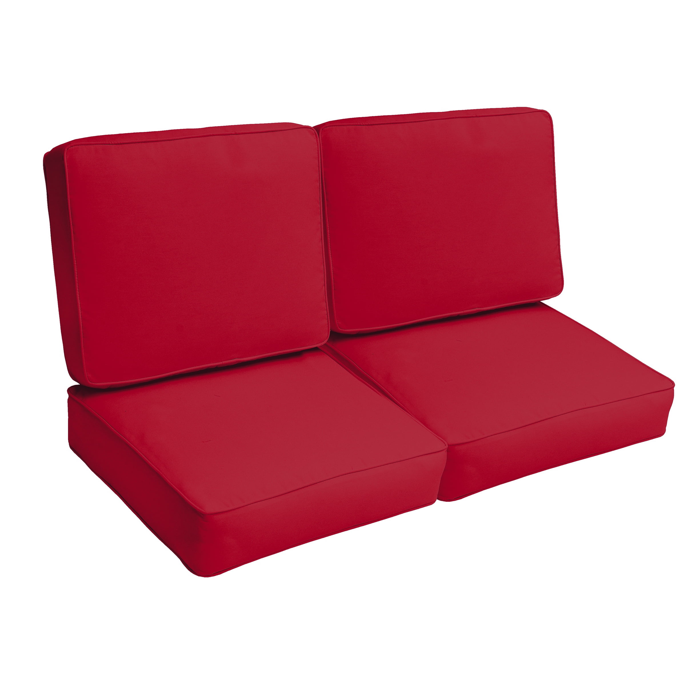 Crimson Red Indoor/Outdoor Loveseat, Corded