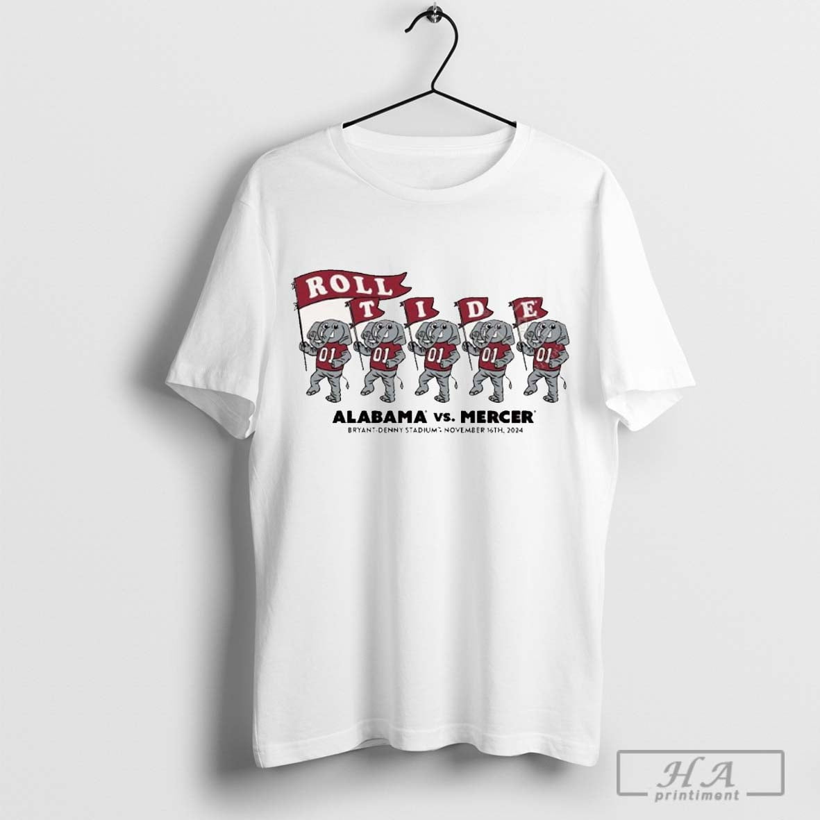 Crimson Tee Tid3 Vs. Mercer Bears Game Day Bryant Denny Stadium