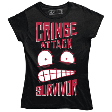 Cringe Attack Survivor Funny Face Reaction Women's T-Shirt