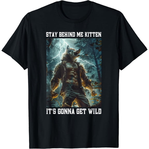 Cringy Werewolf Kitten Wolf Cringe Alpha T-Shirt
