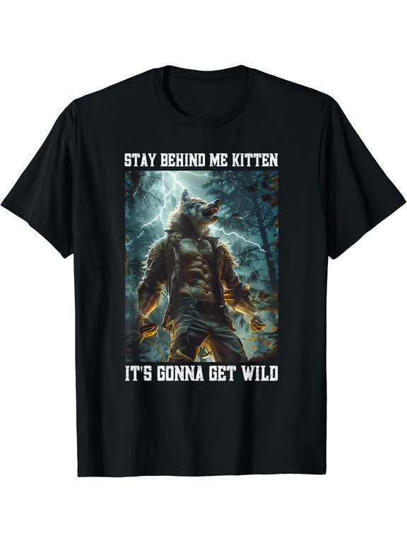 Cringy Werewolf Kitten Wolf Cringe Alpha T-Shirt