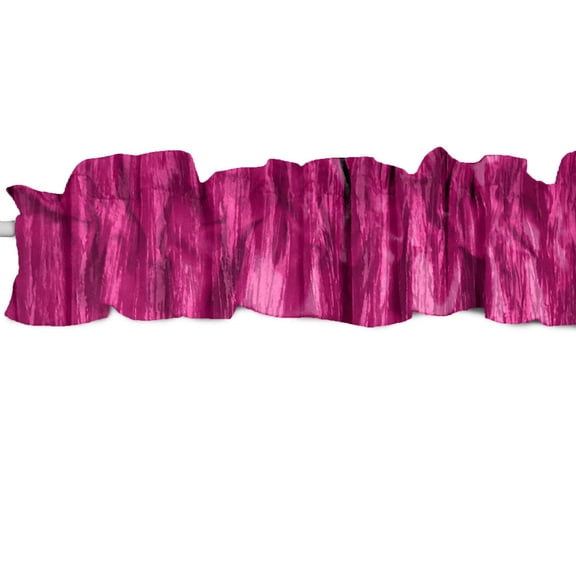 Crinkle Crushed Taffeta Curtain Sleeve Topper Window Treatment