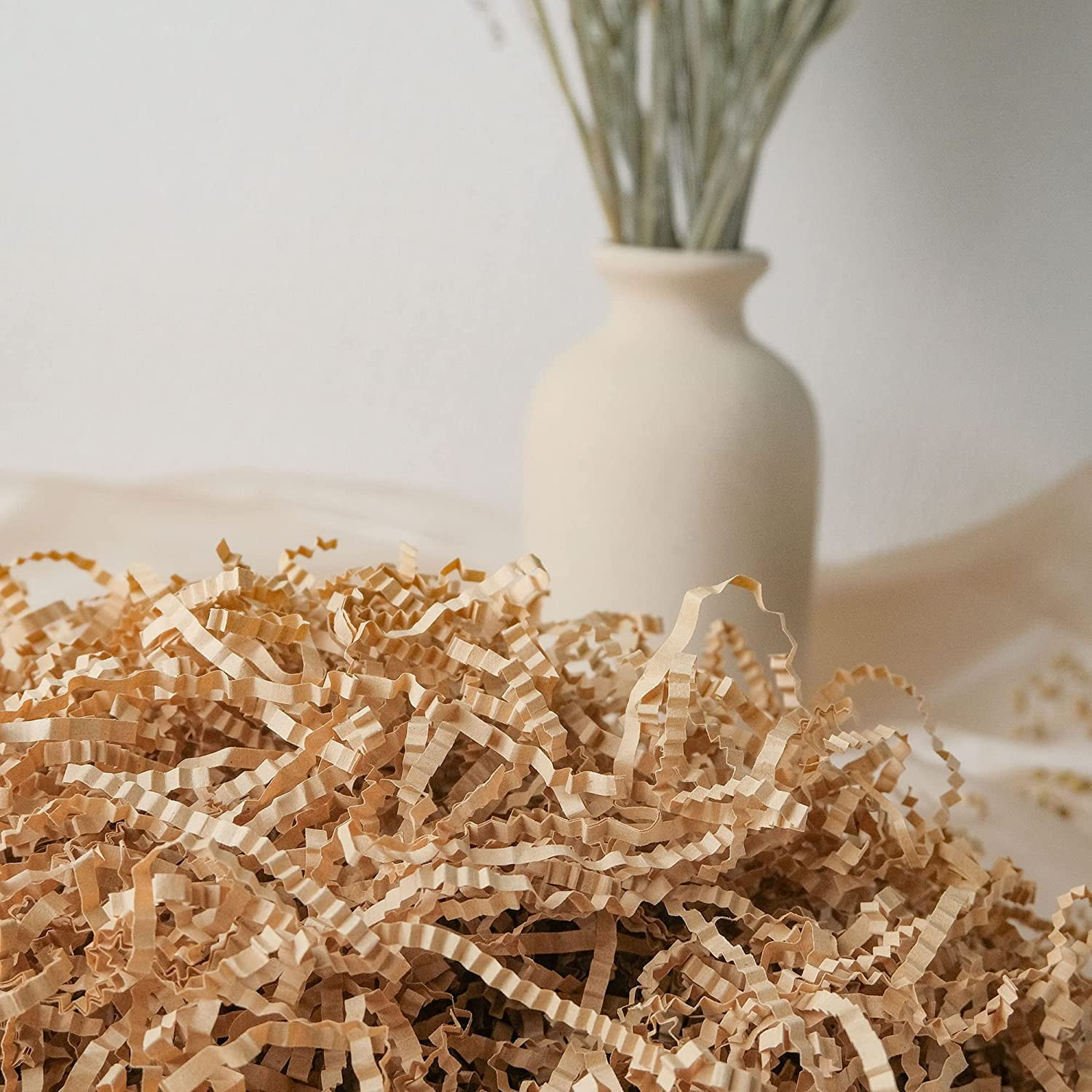 Crinkle Cut Paper Shred Filler (0.5 LB) for Gift Wrapping & Basket Filling Kraft