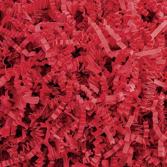Crinkle Cut Paper Shred Filler (1/2 LB) for Gift Wrapping & Basket Filling - Red| MagicWater Supply