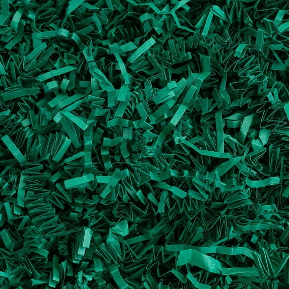 Crinkle Cut Paper Shred Filler (1 LB) for Gift Wrapping & Basket Filling - Forest Green| MagicWater Supply