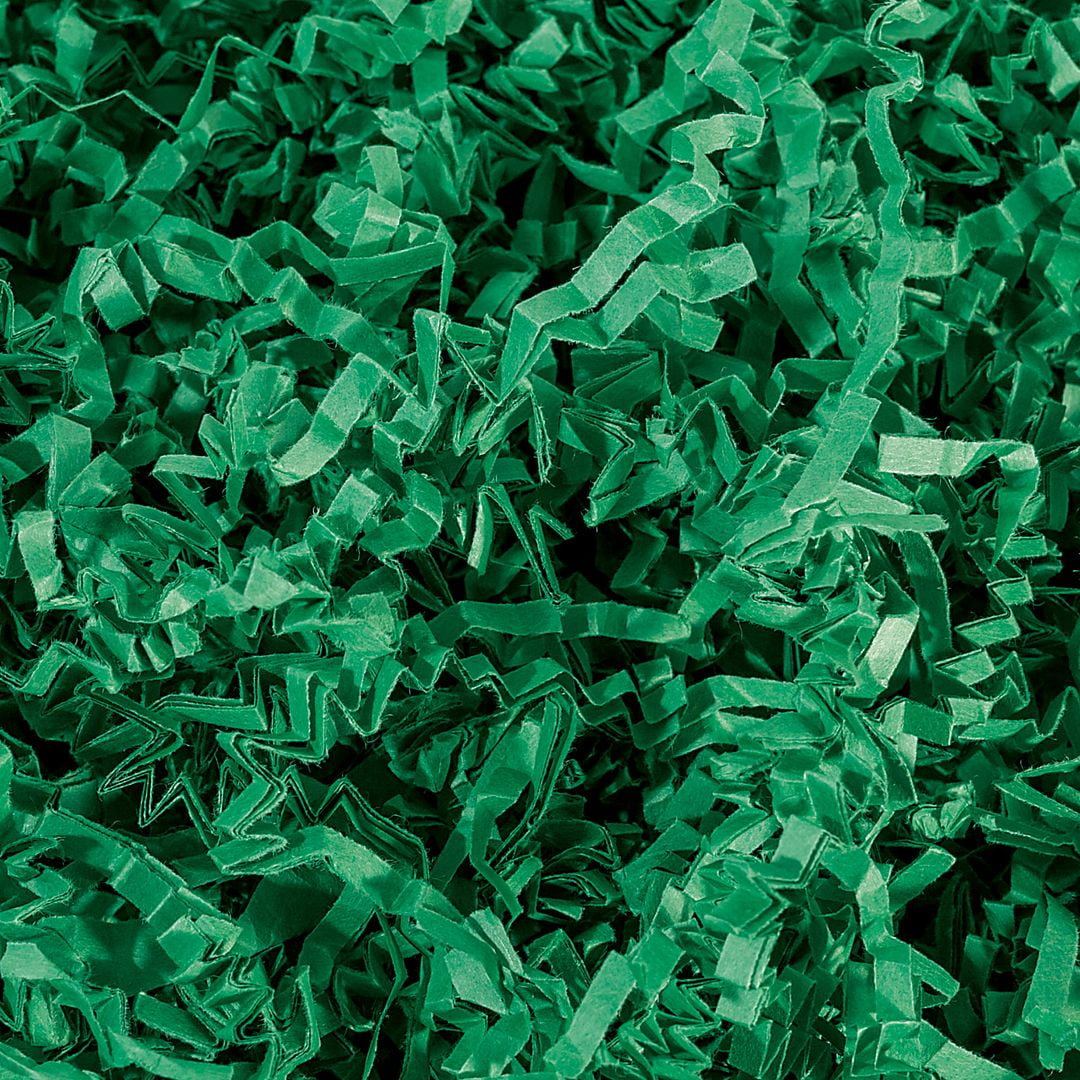 Crinkle Cut Paper Shred Filler (2 LB) for Gift Wrapping & Basket Filling - Green| MagicWater Supply