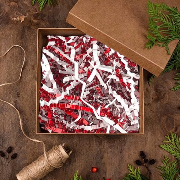 Crinkle Cut Paper Shred Filler 3.5 oz Gift Wrapping & Gift Basket Filler for Christmas, Halloween & Wedding Decorations,Easter Basket Grass Filler ,Crafting Activities